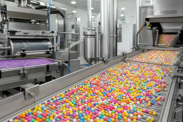 Automated forming and coloring production line