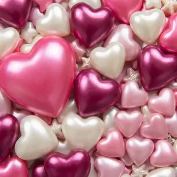 Heart Shaped Sugar Beads