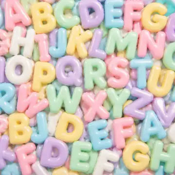 Letter Sugar Beads