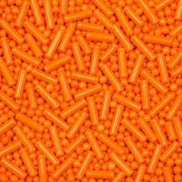 Orange sprinkles